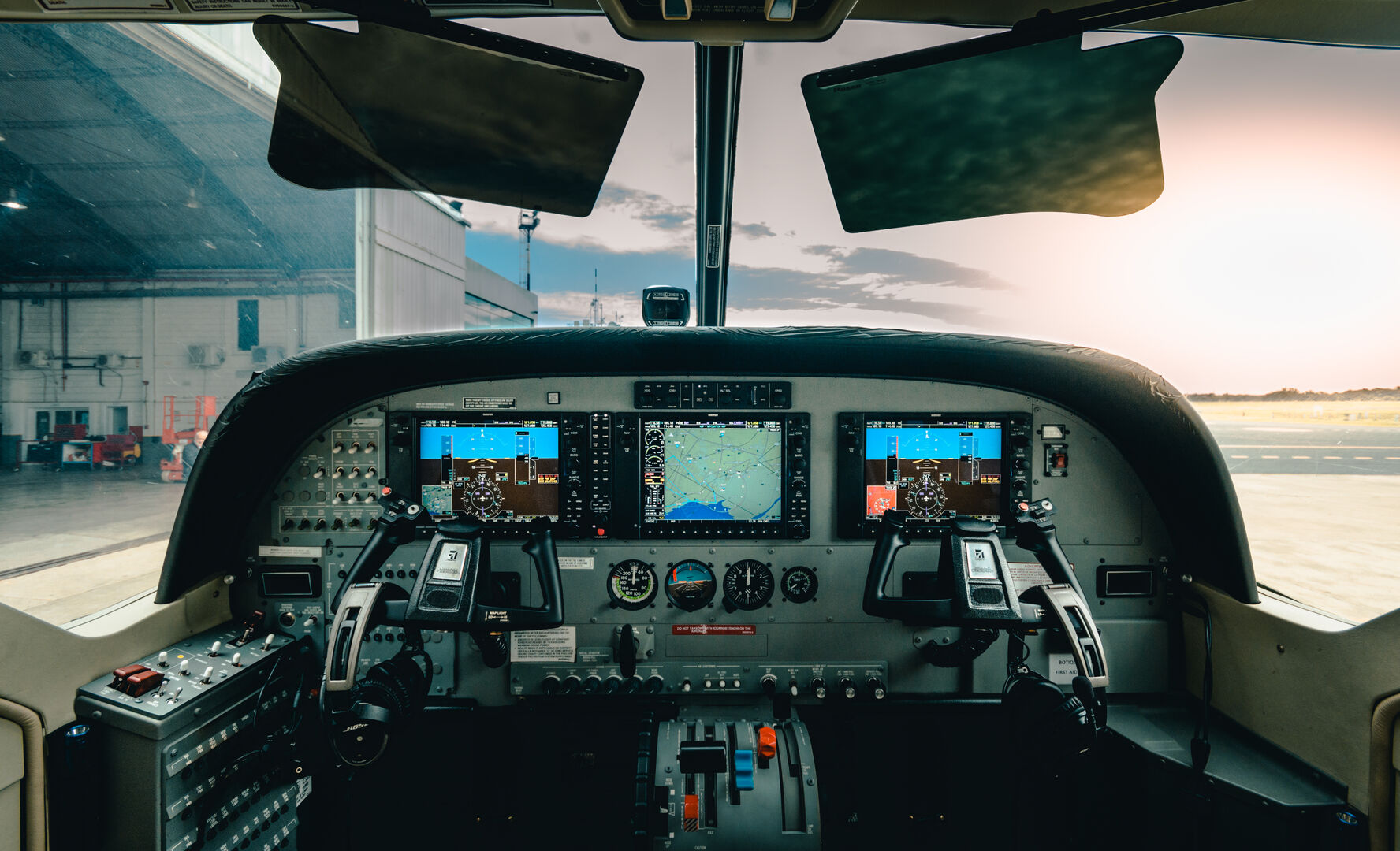 Cockpit del Grand Caravan EX con aviónica Garmin G1000